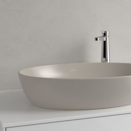 Villeroy & Boch Artis umywalka 61x41 cm owalna nablatowa CeramicPlus Almond 419861AM