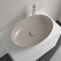 Villeroy & Boch Artis umywalka 61x41 cm owalna nablatowa CeramicPlus Almond 419861AM