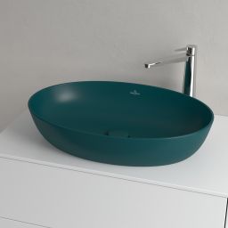 Villeroy & Boch Artis umywalka 61x41 cm owalna nablatowa CeramicPlus Teal 419861TE