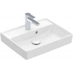 Villeroy & Boch Collaro umywalka 50x40 cm ścienna prostokątna CeramicPlus Weiss Alpin 433450R1
