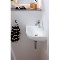 Villeroy & Boch Subway 3.0 umywalka 32x32 cm narożna ścienna biała 43714601