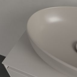 Villeroy & Boch Artis umywalka 48x32,5 cm owalna nablatowa CeramicPlus Almond 438848AM