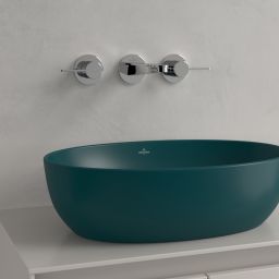 Villeroy & Boch Artis umywalka 48x32,5 cm owalna nablatowa CeramicPlus Teal 438848TE