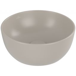 Villeroy & Boch Artis umywalka 32,5x32,5 cm okrągła nablatowa CeramicPlus Almond 438932AM