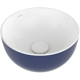 Villeroy & Boch Artis umywalka 32,5x32,5 cm okrągła nablatowa niebieska 438932BCS4
