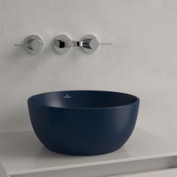 Villeroy & Boch Artis umywalka 32,5x32,5 cm okrągła nablatowa CeramicPlus Nightfall 438932R6