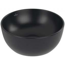 Villeroy & Boch Artis umywalka 32,5x32,5 cm okrągła nablatowa CeramicPlus Pure Black 438932R7