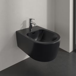 Villeroy & Boch Skyla bidet wiszący CeramicPlus Pure Black 448200R7