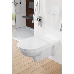Villeroy & Boch ViCare miska WC wisząca bez kołnierza dla niepełnosprawnych biały połysk 4601R001