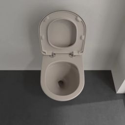Villeroy & Boch Antao miska WC wisząca bez kołnierza CeramicPlus Almond 4674T0AM