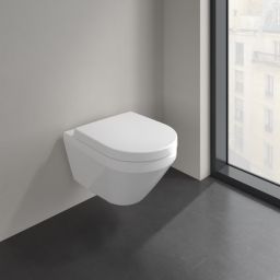 Villeroy & Boch Architectura miska WC wisząca bez kołnierza ze spłukiwaniem wirowym biały połysk 4694C0R1