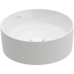 Villeroy & Boch Collaro umywalka 40x40 cm okrągła nablatowa biała 4A184001
