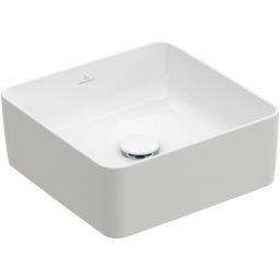 Villeroy & Boch Collaro umywalka 38 cm nablatowa kwadratowa Weiss Alpin 4A213801