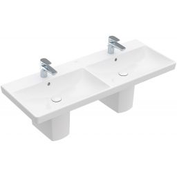 Villeroy & Boch Avento umywalka 120x47 cm podwójna CeramicPlus Stone White 4A23CKRW