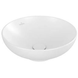 Villeroy & Boch Loop & Friends umywalka stojąca 42 cm nablatowa okrągła CeramicPlus Stone White 4A4600RW