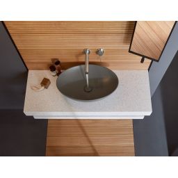 Villeroy & Boch Loop & Friends umywalka 56x38 cm owalna nablatowa CeramicPlus Graphite 4A4700i4