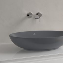 Villeroy & Boch Loop & Friends umywalka 56x38 cm owalna nablatowa CeramicPlus Graphite 4A4700i4