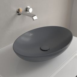 Villeroy & Boch Loop & Friends umywalka 56x38 cm owalna nablatowa CeramicPlus Graphite 4A4700i4