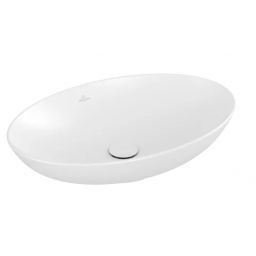 Villeroy & Boch Loop & Friends umywalka stojąca 62 cm nablatowa owalna CeramicPlus Stone White 4A4800RW