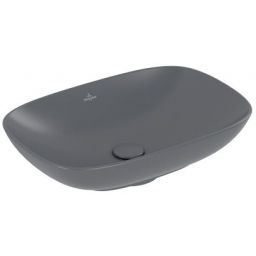 Villeroy & Boch Loop & Friends umywalka 56x38 cm prostokątna nablatowa CeramicPlus Graphite 4A4900i4