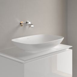 Villeroy & Boch Loop & Friends umywalka 63x43 nablatowa prostokątna CeramicPlus Stone White 4A5001RW