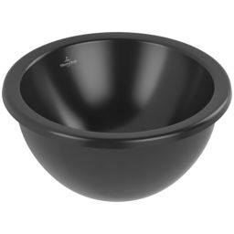 Villeroy & Boch Loop & Friends umywalka 33 cm okrągła podblatowa czarna 4A5100R7