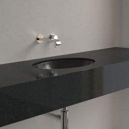 Villeroy & Boch Loop & Friends umywalka 48,5x32,5 cm owalna podblatowa czarna 4A5400R7