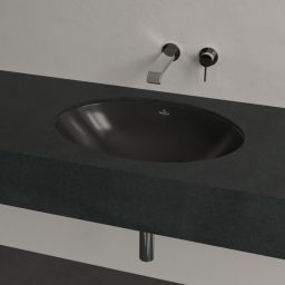 Villeroy & Boch Loop & Friends umywalka 56x38 cm owalna podblatowa czarna 4A5501R7