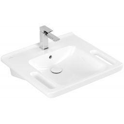 Villeroy & Boch ViCare umywalka 60x55 cm prostokątna ścienna Weiss Alpin 4A686001