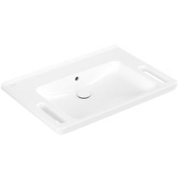 Villeroy & Boch ViCare umywalka 80x55 cm prostokątna ścienna dla niepełnosprawnych biała 4A6882T2