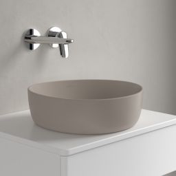 Villeroy & Boch Antao umywalka 40x39,5 cm nablatowa CeramicPlus almond 4A7240AM