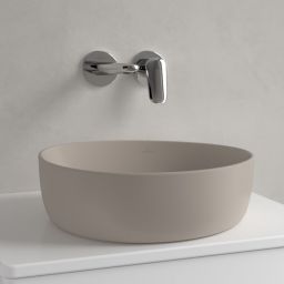 Villeroy & Boch Antao umywalka 40x39,5 cm nablatowa CeramicPlus almond 4A7240AM