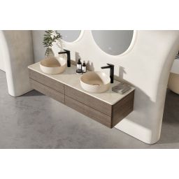 Villeroy & Boch Antao umywalka 40x39,5 cm nablatowa CeramicPlus almond 4A7240AM