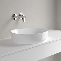 Villeroy & Boch Antao umywalka 51x40 cm nablatowa asymetryczna CeramicPlus Weiss Alpin 4A7351R1