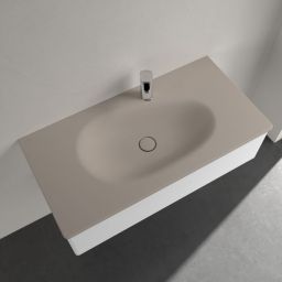 Villeroy & Boch Antao umywalka 100x50 cm prostokątna meblowa Almond Ceramic Plus 4A76A2AM