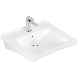 Villeroy & Boch ViCare umywalka 60x55 cm prostokątna ścienna Weiss Alpin 4A806001