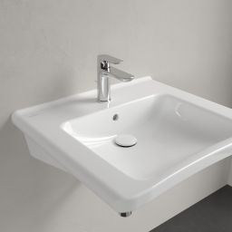 Villeroy & Boch ViCare umywalka 60x55 cm prostokątna ścienna Weiss Alpin 4A806001