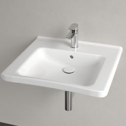 Villeroy & Boch ViCare umywalka 60x55 cm prostokątna ścienna Weiss Alpin 4A806001