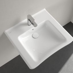 Villeroy & Boch ViCare umywalka 60x55 cm prostokątna ścienna Weiss Alpin 4A806001