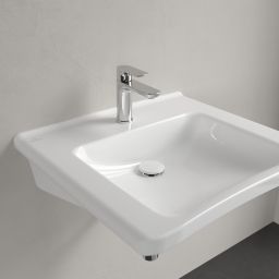 Villeroy & Boch ViCare umywalka 60x55 cm prostokątna ścienna Weiss Alpin 4A806101