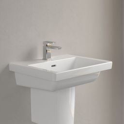Villeroy & Boch Subway 3.0 umywalka 55x44 cm ścienna prostokątna CeramicPlus Weiss Alpin 4A7055R1
