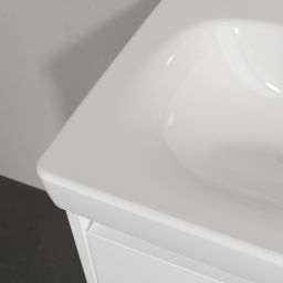 Villeroy & Boch Skyla umywalka 55x44,5 cm prostokątna meblowa Weiss Alpin 5A515701