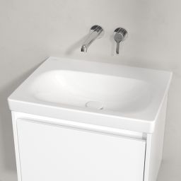 Villeroy & Boch Skyla umywalka 55x44,5 cm prostokątna meblowa Weiss Alpin 5A515501