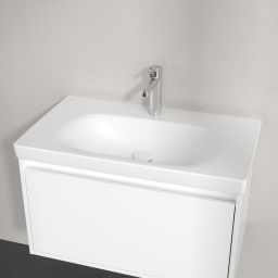 Villeroy & Boch Skyla umywalka 80x46 cm prostokątna meblowa CeramicPlus Stone White 5A5181RW