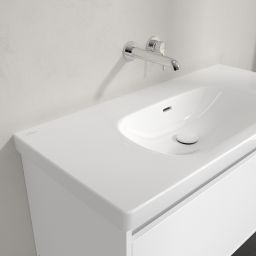 Villeroy & Boch Skyla umywalka 100x46 cm prostokątna meblowa CeramicPlus Stone White 5A51A6RW