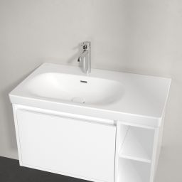 Villeroy & Boch Skyla umywalka 80x46 cm prostokątna meblowa lewa CeramicPlus Stone White 5A52L1RW