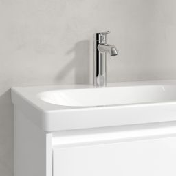 Villeroy & Boch Skyla umywalka 80x46 cm prostokątna meblowa lewa CeramicPlus Weiss Alpin 5A52L2R1