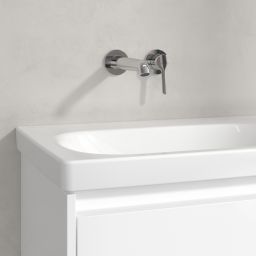 Villeroy & Boch Skyla umywalka 80x46 cm prostokątna meblowa lewa Weiss Alpin 5A52L401