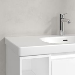 Villeroy & Boch Skyla umywalka 80x46 cm prostokątna meblowa prawa CeramicPlus Stone White 5A52R1RW