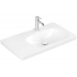 Villeroy & Boch Skyla umywalka 80x46 cm prostokątna meblowa prawa CeramicPlus Stone White 5A52R2RW